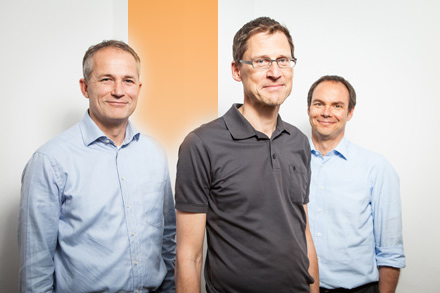 Arqum Gesellschafter: Jörn Peter, Christian Heinrichs und Dr. Uwe Götz