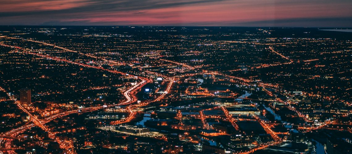 bird-s-eye-view-of-city-during-dawn-2093323